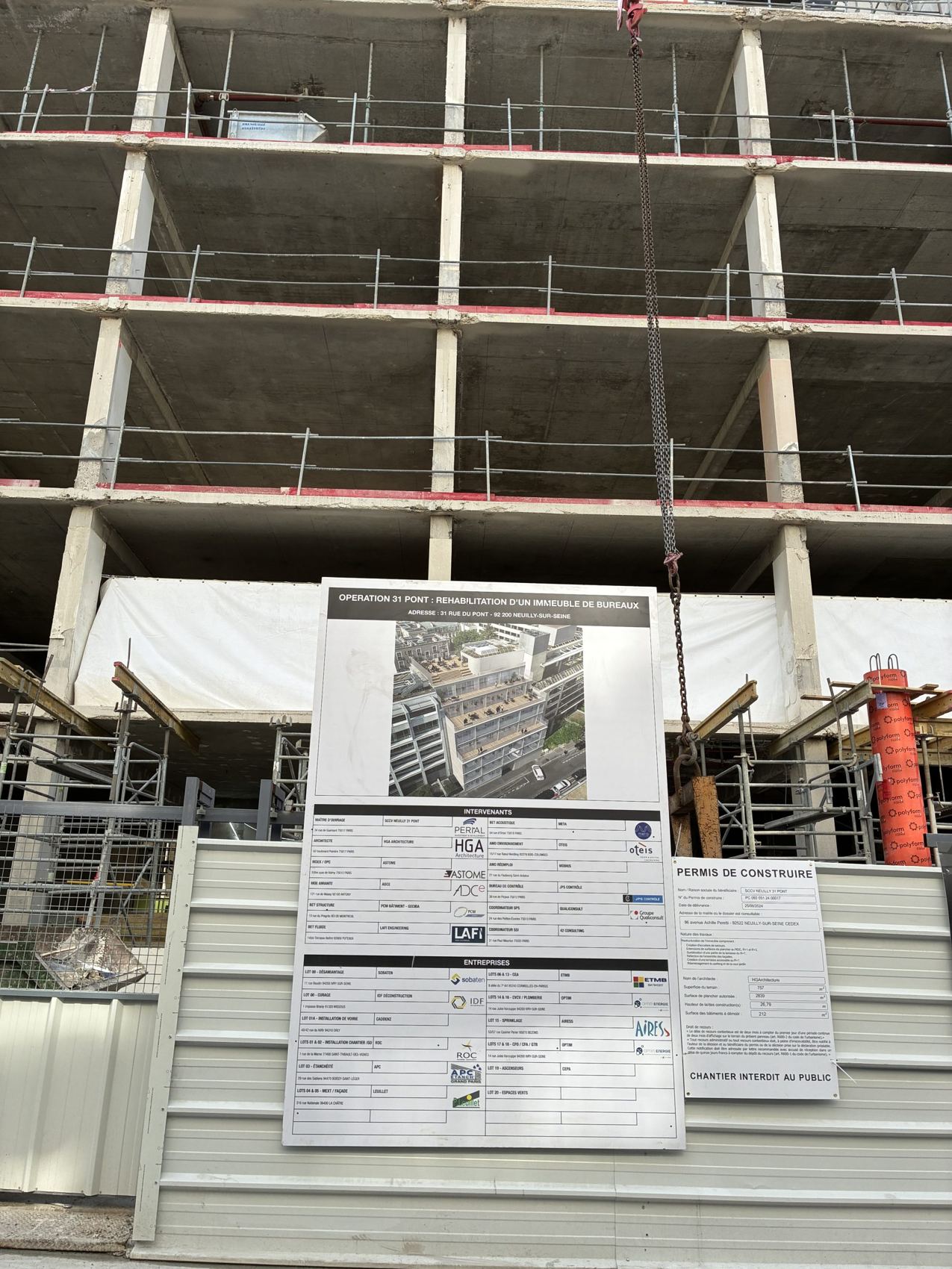 Chantier du 31 Pont
